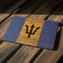 Barbados Flag Dark Wood Surface Pro 7 Skin